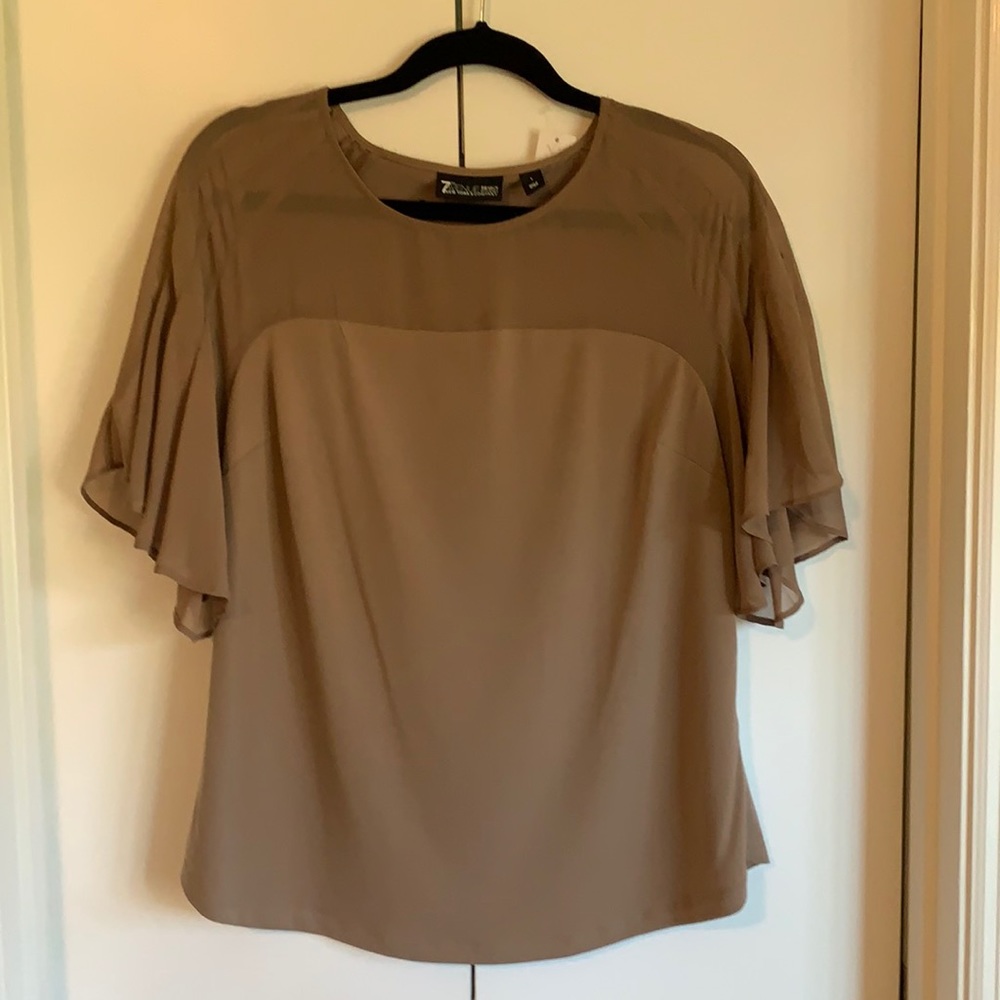 7th Avenue Design Studio Flutter Sleeve Top